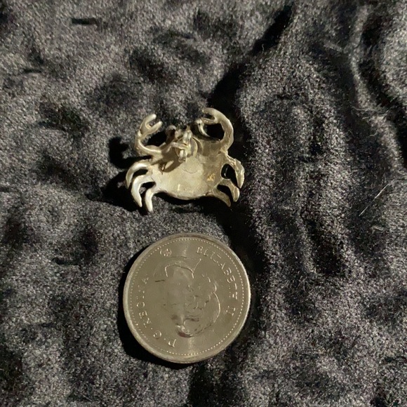 Stirling Silver Crab Earrings :) - Picture 4 of 5